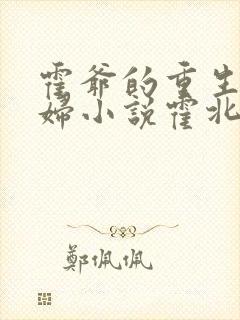 霍爷的重生小媳妇小说霍北江