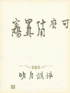 家里什么可以当阳具用