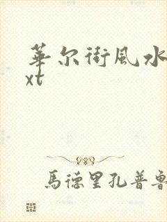 华尔街风水师txt