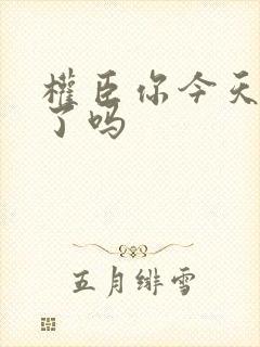 权臣你今天忏悔了吗