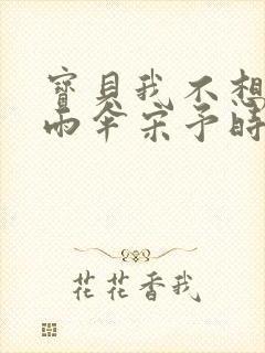 宝贝我不想带小雨伞宋予时