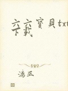 六六宝贝txt下载