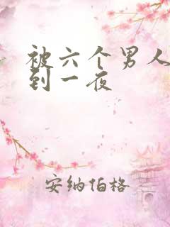 被六个男人躁J到一夜