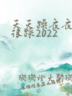天天躁夜夜踩很很踩2022