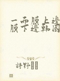 一面膜上边一面膜下边韩国