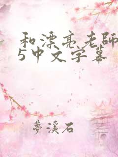 和漂亮老师做爰5中文字幕