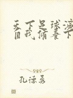 天下足球演员的自我修养下