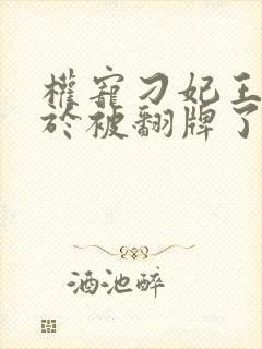 权宠刁妃王爷终于被翻牌了