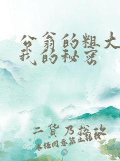 公翁的粗大放进我的秘密