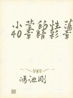 小莹的性荡生活40章精彩章节