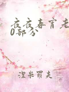 夜夜春宵老扒40部分