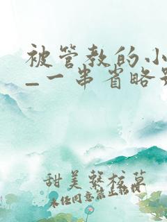 被管教的小美人_一串省略号_