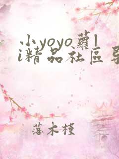 小yoyo萝li精品社区导航