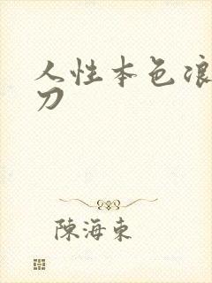 人性本色浪子小刀