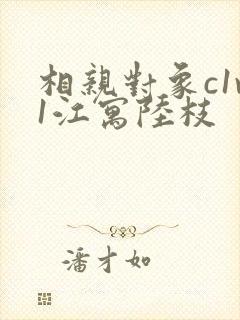 相亲对象c1v1江寓陆枝