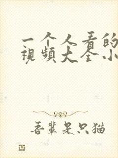 一个人看的免费视频大全小说