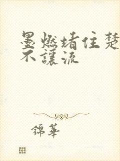 墨燃堵住楚晚宁不让流