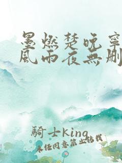 墨燃楚晚宁痴缠风雨夜无删减