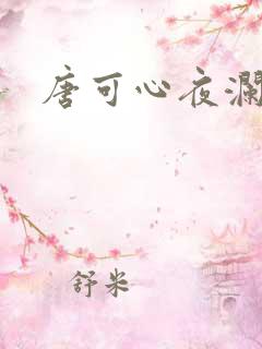 唐可心夜澜绝