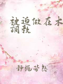 被迫做在木马上调教