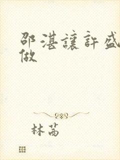 邵湛让许盛自己做