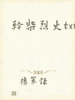 干柴烈火txt