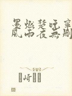 墨燃楚晚宁痴缠风雨夜无删减