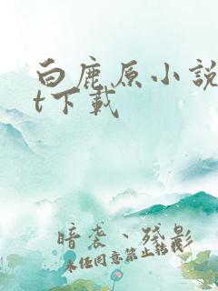 白鹿原小说txt下载