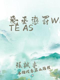 飞丞惩罚WRITE AS