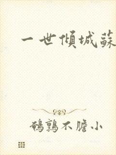 一世倾城苏小暖