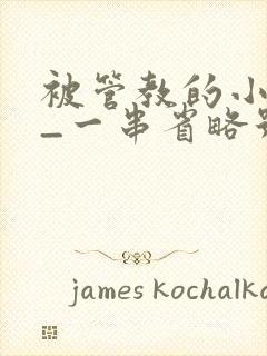 被管教的小美人_一串省略号_