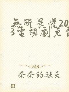 无所畏惧2023电视剧免费观看