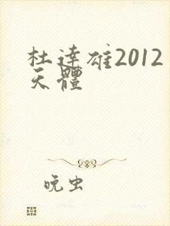 杜达雄2012天体