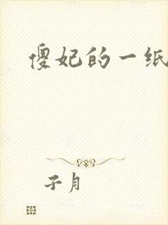 傻妃的一纸休书