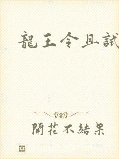 龙王令且试天下
