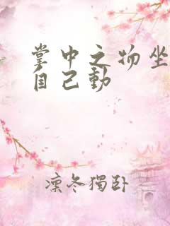 掌中之物坐上来自己动