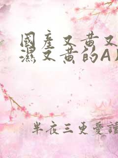 国产又黄又硬又湿又黄的A片小说