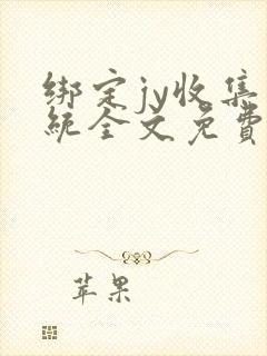 绑定jy收集系统全文免费阅读