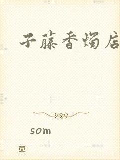 子藤香烛店手札