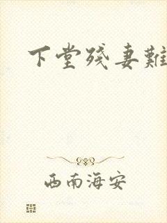 下堂残妻难再娶