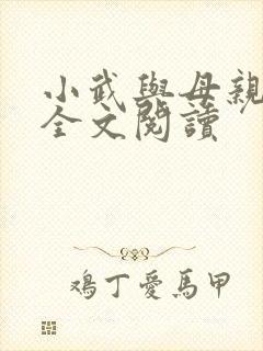 小武与母亲小说全文阅读