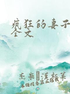 疯狂的妻子小说全文