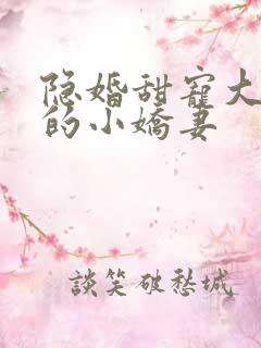 隐婚甜宠大财阀的小娇妻