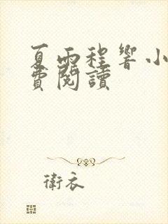 夏雨程响小说免费阅读