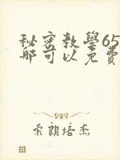 秘密教学65在哪可以免费阅读