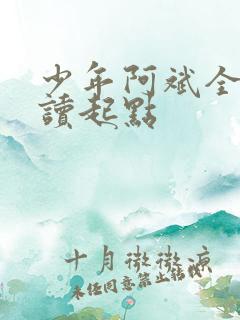 少年阿斌全文阅读起点