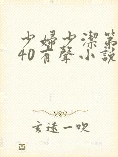 少妇少洁第1一40有声小说