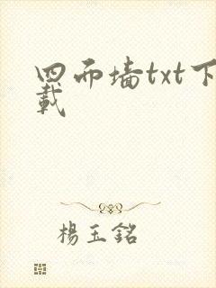 四面墙txt下载