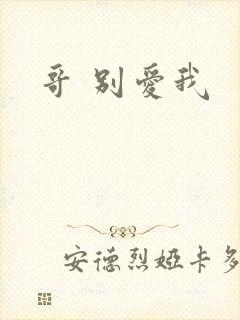 哥 别爱我