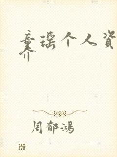 童瑶个人资料简介